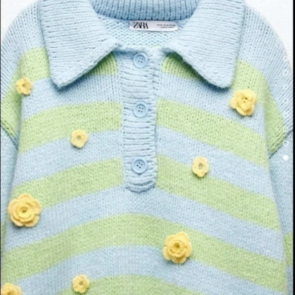Zara Bloomstripe Sweater NWT Size Medium - Picture 3 of 7
